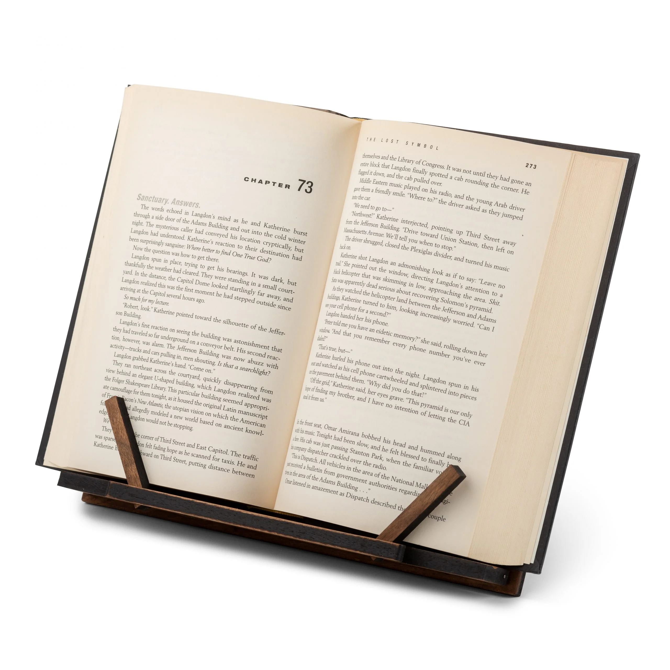 TILISMA Handmade Wooden Book Stand - Cookbook & Tablet Holder - Image 6