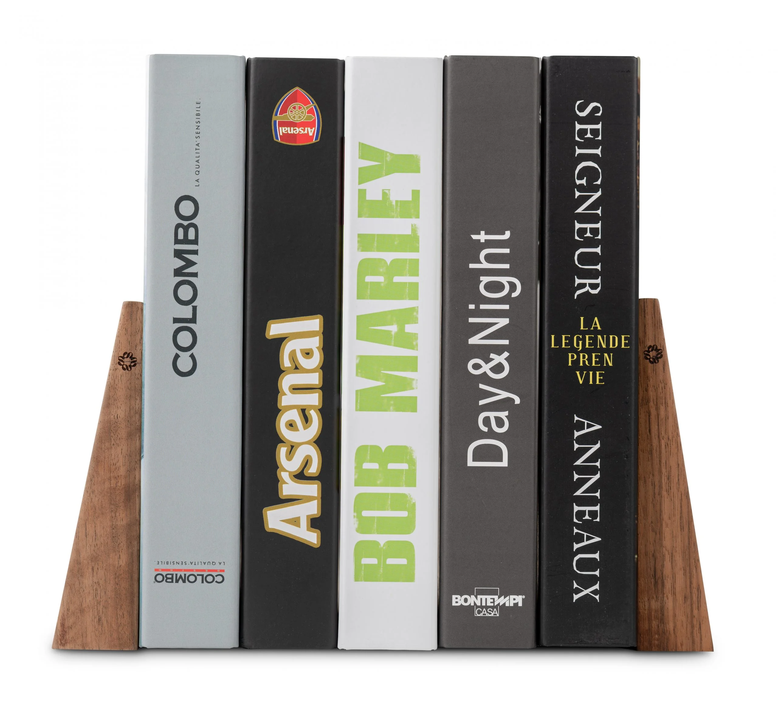 TILISMA Handmade Wooden Book Ends - Decorative Bookends for Shelves - Image 3